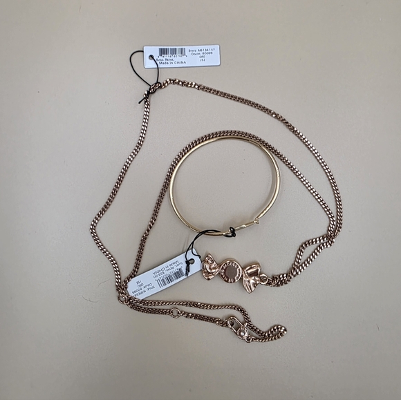 Marc Jacobs Gold Braclet and Rose Gold Necklace With Dust Bag - Picture 4 of 4